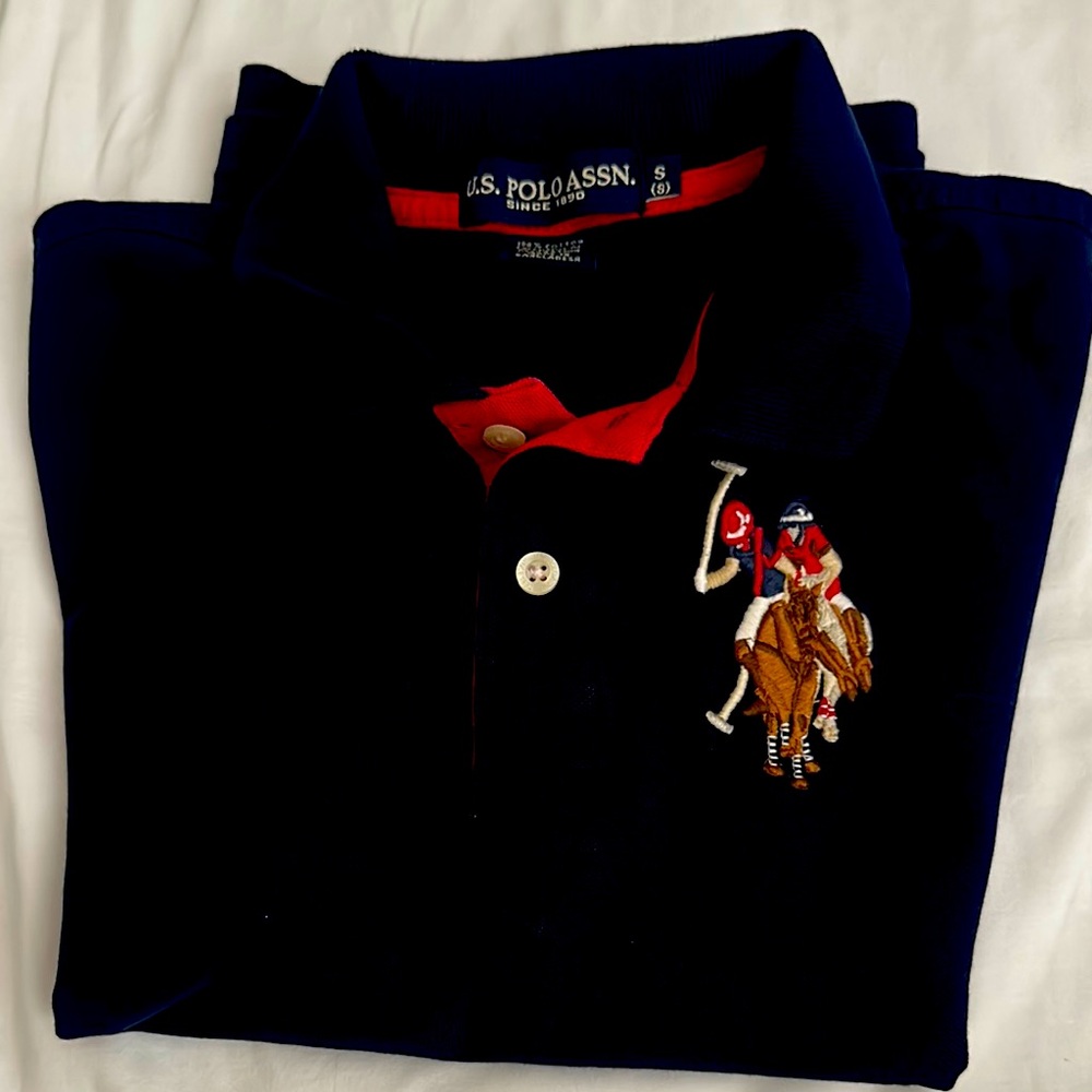 U.S. Polo Assn. Navy Polo Shirt with Embroidered Logo